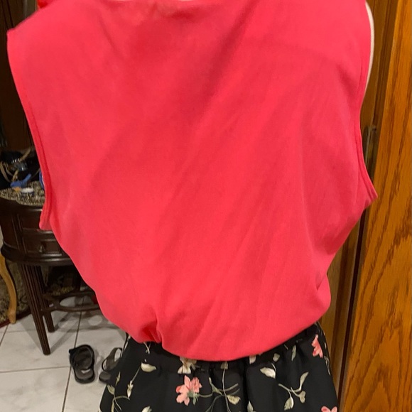 Vintage hot pink blouse by notations size xl made of shear soft fabric - Picture 4 of 6